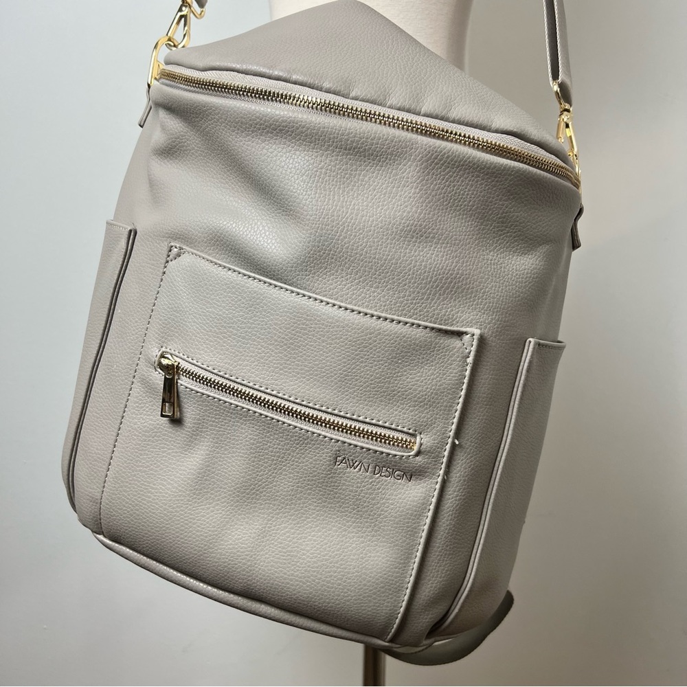 Fawn Design Gray Baby Bag